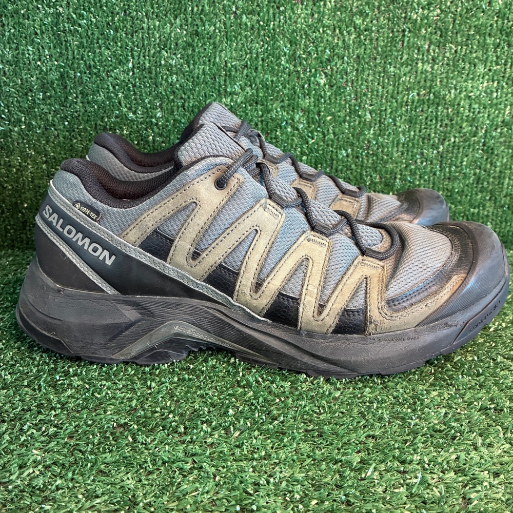 Salomon X-Adventure Recon Gore-Tex Hiking Trail Running Shoe Grey Mens Size 11.5